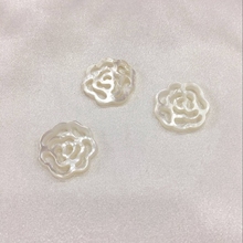 17MM 6Pcs Rose Flower 100% Natural White Pearl Shell Jewelry Charms Jewellery Pendants 2024 - buy cheap