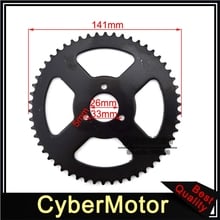 26mm T8F 54 Tooth Rear Chain Sprocket For 2 Stroke 47cc 49cc Chinese Pocket Bike Goped Scooter Mini Moto ATV Quad 4 Wheeler 2024 - buy cheap