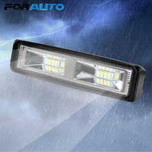 FORAUTO-faros LED para coche, foco de luz de trabajo todoterreno, 12-24V, para motocicleta, camión, Tractor, remolque 2024 - compra barato