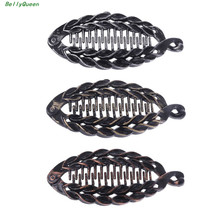 Pescado de pelo de la forma de pinzas en forma de garra broches Banana horquillas accesorios para el pelo para las mujeres 2024 - compra barato