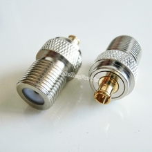 10Pcs F Female Jack to MCX Male Plug Straight Rf Coax Coaxial Connector Adapter 75 Ohm 2024 - buy cheap