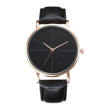 Современные модные женские часы минимализм простой стиль черный циферблат часы кожаный ремень кварцевые наручные часы для дам Повседневные часы # D 2024 - купить недорого