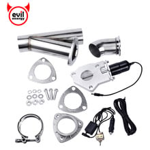 evil energy 2.5" Size Stainless Steel Headers Y Pipe Electric Exhaust CutOut Kit With Manual Switch Cut Out Kit 2024 - buy cheap