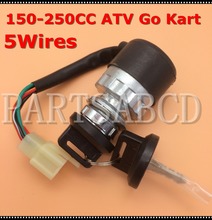 5 wires Ignition key switch waterproof 150cc 250cc go kart ATV Quad 2024 - buy cheap