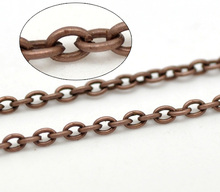 DoreenBeads-eslabones de tono de cobre de 10M, cadenas de Cable abiertas, Finding 3x2mm (B15200), yiwu 2024 - compra barato