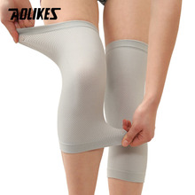 AOLIKES 1 Pair Nylon Thin Knee Brace Men Women S M L Elastic Knee Pad Support Compression Sleeves For Fitness Running Cycling 2024 - buy cheap