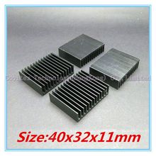 (80pcs/lot) 40x32x11mm Aluminum heatsink radiator for chip LED computer 's component  heat dissipation 2024 - buy cheap