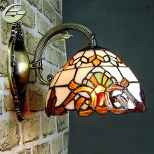 Baroco Style Wall Light Antique Lighting Stained Glass Shade for Aisle Wall Lamp lighting Fixtures 2024 - buy cheap