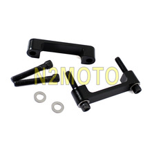 Billet aluminio negro motocicleta 30 "guardabarros delantero abrazadera espaciadora para Harley FLHT FLHR FLTR 96-13 FLHX 07-13 2024 - compra barato