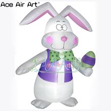 hot selling lighting Easter inflatable decoration model,white lighting inflatable bunny for Easter Decoration 2024 - buy cheap