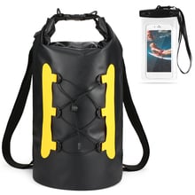 Bolsas impermeables de 15l, bolsa seca con funda de teléfono, mochila Impermeable de PVC, Mochila deportiva para natación 2024 - compra barato