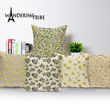 Farmhouse Home Decor Cushions Flowers Plant Throw Pillow Covers Vintage Pillows Case Decorative Sofa Linen Covers for Cushion 2024 - buy cheap