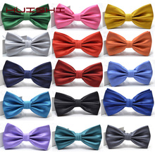 Huishi gravata borboleta, laço de poliéster, moda festa de casamento, homens, mulheres, cor sólida, gravata borboleta, laço borboleta, camisa masculina, presente 2024 - compre barato