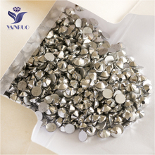 YANRUO 2058NoHF Light Chrome Flat Back Non Hotfix Glass Stone Crystal Strass Nail Art Rhinestones 2024 - buy cheap