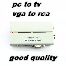 1PCS PC VGA to TV AV RCA Signal Adapter Converter Video Switch Box Supports NTSC PAL Factory direct sales good quality 2024 - compra barato