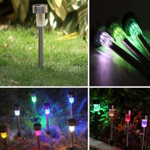 LED solar Light Stainless Steel Waterproof Outdoor Lawn led Light For Garden Decor led Solar Stick Lights 2024 - buy cheap