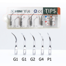 G1+G2+G4+P1 Dental Scaler Tips set, Fit EMS VRN Woodpecker Ultrasonic Scaler Handpiece Dental Scaling Tip, 5pcs/set 2024 - buy cheap