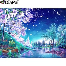 DIAPAI 5D DIY Diamond Painting 100% Full Square/Round Drill "Cartoon landscape" Diamond Embroidery Cross Stitch 3D Decor A23513 2024 - buy cheap