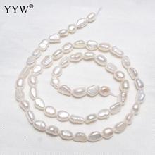 YYW High Quality  Cultured Rice Freshwater Pearl Beads natural white 4-5mm Approx 0.8mm Sold Per Approx 14.5 Inch Strand 2024 - buy cheap