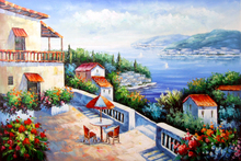free shipping beautiful art wall decoration picture landscape canvas printed mediterranean style Oil Painting on Canvas 2024 - buy cheap