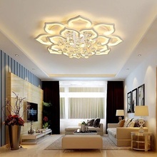 Creative Lotus Acrylic Crystal LED Ceiling Lights Living room bedroom study dining room ceiling lamp Commercial Lighting fixture 2024 - buy cheap