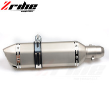 for honda 51MM Universal Motorcycle Exhaust Pipe Moto Muffler Escape Pipe With DB Killer Pit Bike For Kawasaki ER6N CB400 2024 - buy cheap