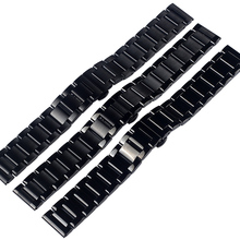 18mm 20mm 21mm 22mm 23mm 24mm silvery Black high quality Stainless steel Watch Band Strap Men's Metal Watch Bracelets 2024 - buy cheap