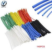 140pcs Polyolefin Shrinking Assorted Heat Shrink Tube Wire Cable Insulated Sleeving Tubing Set 5 Sizes  Polyolefin Cable Sleeves 2024 - buy cheap