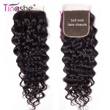 Tinashe Cabelo Brasileiro Water Wave Lace Encerramento Livre/Parte Do Meio Cor Natural Remy Cabelo Humano 5x5 Polegada fechamento Laço suíço 2024 - compre barato