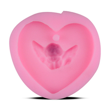 New Arrival Heart Angle Shaped 3D Silicone Cake Fondant mold, Cake Decoration tools, Candle Moulds  E697 2024 - buy cheap