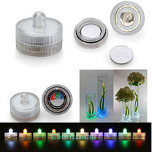 120pcs/lot Free Shipping Submersible Waterproof Wedding/Party/ Xmas Floral Decoration Tea Vase Battery light Candles 2024 - buy cheap