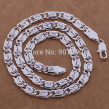 Factory price silver color chain necklace 6MMX50CM cool fashion Men's Jewelry Top quality 2024 - buy cheap