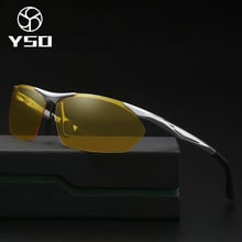 YSO Night Vision Glasses Men Aluminium Magnesium Frame Polarized Night Vision Goggles For Car Driving Fishing Anti Glare 8546 2024 - buy cheap