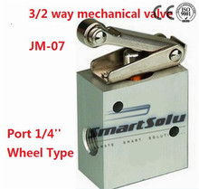 10X Free Shipping 1/4" Thread Roller Lever Mechanical Air Valve Hand Manual Valve, 2/3 Way JM322 JM-07 2024 - buy cheap