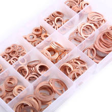 280Pcs/Set Copper Flat Washer Plain Washers Assortment Kit With Box Fitting for Screws Bolts Fasteners Hardware Accessories 2024 - buy cheap