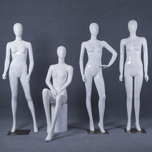 Топ уровень лучшее качество всего тела глянец белый женский манекен из стеклопластика женская модель на продажу 2024 - купить недорого