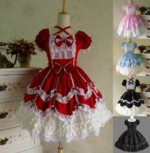Princess cosplay costume for girl lolita dress vintage medieval gothic dress women summer dress 2024 - buy cheap