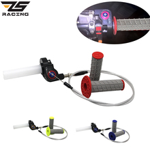 ZS Racing-agarre del acelerador de la motocicleta, accesorio de 7/8 "y 22mm, de giro rápido, con Cable de acelerador, apto para Scooter ATV UTV 2024 - compra barato