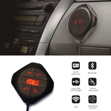 Handsfree Bluetooth Dual USB Car Kit Auto Line Audio Input LCD SD Magnet Wireless Vehicle Bluetooth FM Transmitter MP3 FM Player 2024 - buy cheap