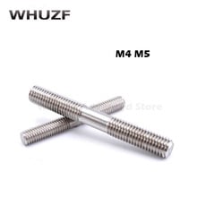 20PCS M4 M5 Stainless Steel Double End Threaded Screw Headless Double Thread Studs Bolt M4/5*30/35/40/45/50-200mm 2024 - buy cheap