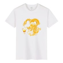 2019 Primavera Verão Camisas Engraçadas de T Dragão do Estilo Chinês Roupas de Marca T Camisa Hip Hop Camisa de Manga Curta Casuais Tee homme Tops 2024 - compre barato