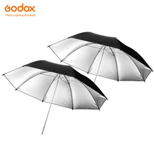 Godox-paraguas Reflector profesional para luz de estudio de fotografía, paraguas negro plateado, 33 ", 84cm, 2 uds. 2024 - compra barato