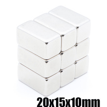 10pcs N35 NdFeB magnet 20x15x10 mm Strong Rare Earth Block square Neodymium Magnets 20x15x10mm Permanete 20*15*10mm 2024 - buy cheap