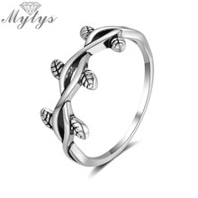 Женское Винтажное кольцо Mytys, простое модное винтажное кольцо в стиле ретро с винтажным дизайном R2122 2024 - купить недорого