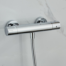 Válvula de mezcla termostática de latón para baño, grifo de ducha montado en la pared, mezclador termostático de baño, grifo de ducha caliente y fría 2024 - compra barato
