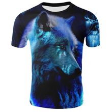 3 d fashion men T-shirt cool Wolf animal printed T-shirt in the summer of 2019 the short sleeve blouse S - 4 xl size T-shirt 2024 - buy cheap