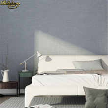 beibehang Nordic style solid color linen wallpaper modern minimalist bedroom living room plain Nordic gray wall paper home decor 2024 - buy cheap