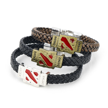 Dong Sheng-Pulseras de cuero con logotipo Dota 2, pulseras de recuerdo, accesorios de joyería, 3 colores, 25 2024 - compra barato