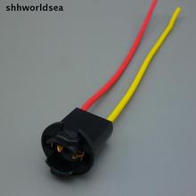 Shhworldsea soquete de lâmpada de carro t10, alta qualidade, peças, farol de halogênio, tomada com plug, soquete automático 2024 - compre barato