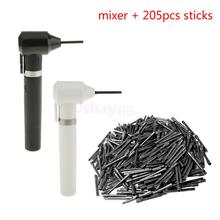 Microblading Tattoo Supply Electric Ink Pigment Color Mixer Agitator with 205pcs Dispodable Mixing Sticks Kit Black/White 2024 - buy cheap